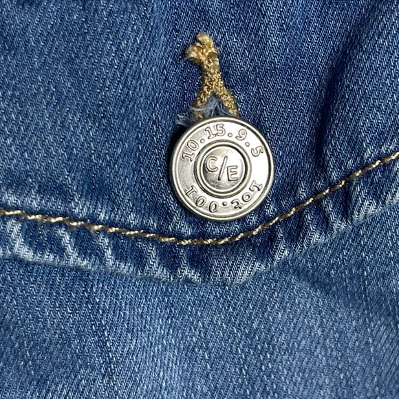 Current/Elliott The Crew Coverall Cropped Denim Jumpsuit  size 1 US4 - Picture 15 of 16